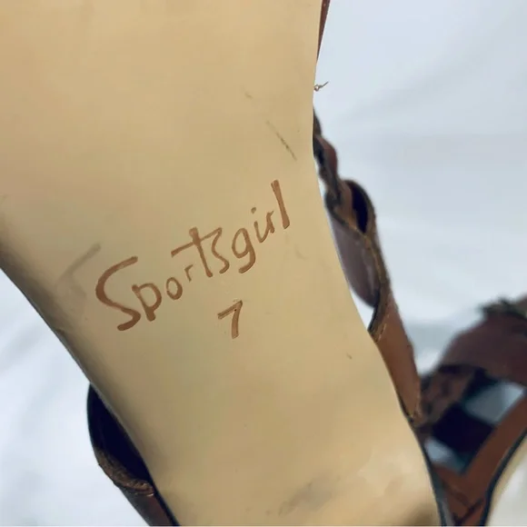 Catrice Nutmeg By Sportsgirl Stiletto Heel Ankle Strap Leather Sandals AU size 7 - Picture 11 of 14